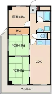 第2丸重グランドハイツ【5階】の間取り