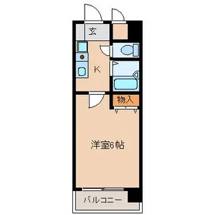 エストリーヴル【5階】の間取り