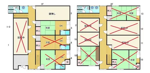 よしの荘【5号室】の間取り