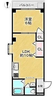 エスポワール白鷺【1階】の間取り