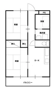 藤コーポ【102号室】の間取り