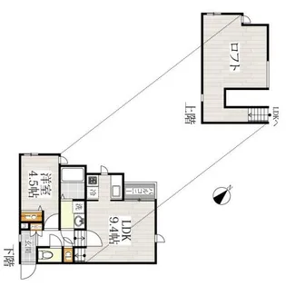 CB筑紫通り【103号室】の間取り
