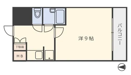 マークス城南【503号室】の間取り