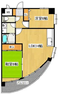 ライフハウス城野駅東【3階】の間取り
