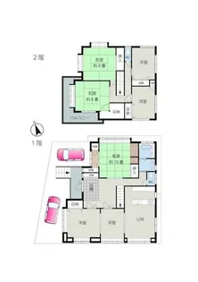 滋賀県湖南市菩提寺東4丁目【一戸建】の間取り