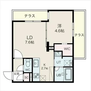 ALTUS南平岸【1階】の間取り