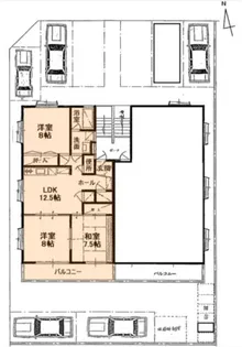 共豊ハイツ3【302号室】の間取り