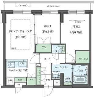 ファインクラス札幌琴似【4階】の間取り
