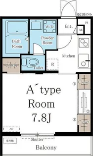 リブリ・ルージェ【102号室】の間取り