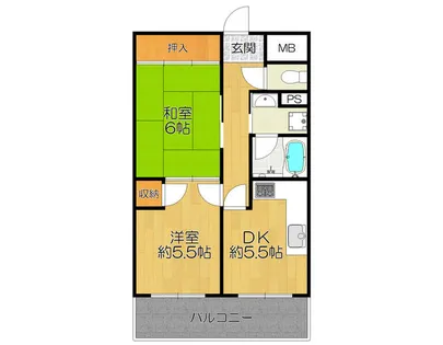 ミトハウス【405号室】の間取り