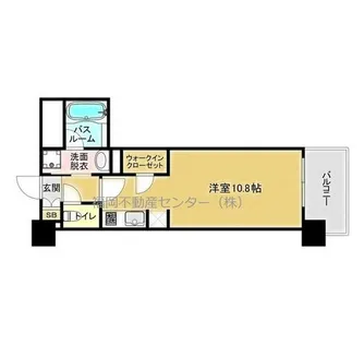 福岡県福岡市中央区清川3丁目【マンション】の間取り