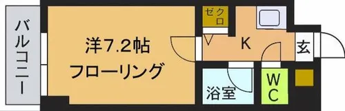 福岡県福岡市城南区七隈4丁目【マンション】の間取り