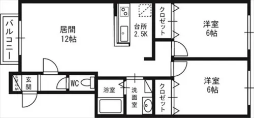 アヴニールⅡ【203号室】の間取り