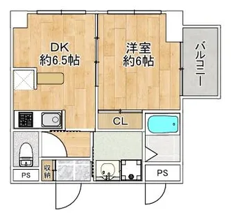 大阪府堺市中区大野芝町【マンション】の間取り