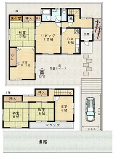 奈良県生駒市壱分町【一戸建】の間取り