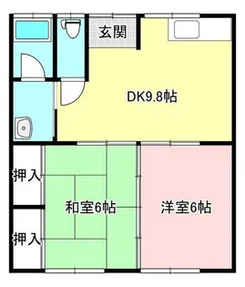 大下ハウジング【1階】の間取り