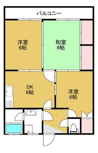 レジデンス竪林【303号室】の間取り