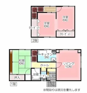 北海道旭川市永山七条8丁目【一戸建】の間取り