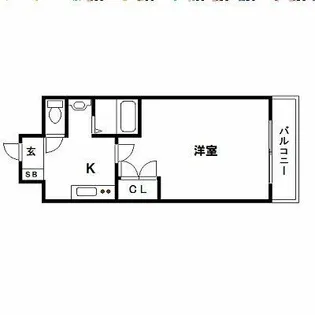 ケイズ博多呉服町【806号室】の間取り