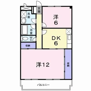 リバティーハイツ【2階】の間取り