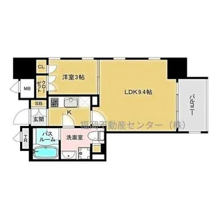 福岡県福岡市博多区綱場町【マンション】の間取り