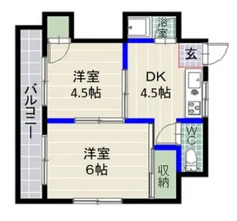 福岡県福岡市城南区別府1丁目【マンション】の間取り