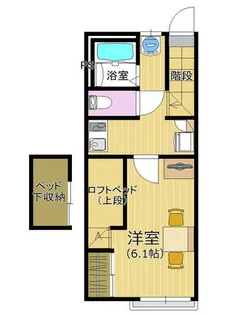 レオパレス純【203号室】の間取り