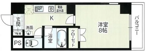 ヴェリッシモ芥川【2階】の間取り