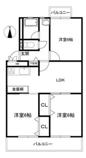 コーポ清A棟【4階】の間取り