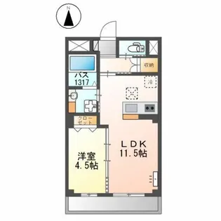 ソネテラス【3階】の間取り