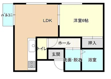 パレス栄町【502号室】の間取り