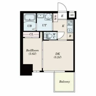 セレニテ本町リアン【0302号室】の間取り