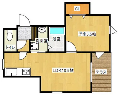 大阪府大阪市生野区舎利寺3丁目【アパート】の間取り