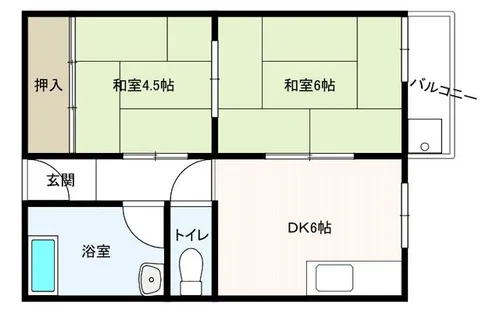 コーポ北野【2階】の間取り
