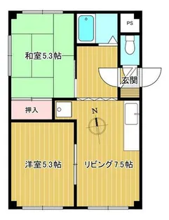 リザーブひばりヶ丘【402号室】の間取り