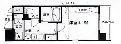 京都府京都市中京区龍池町【マンション】の間取り
