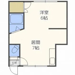 ノースコート【105号室】の間取り