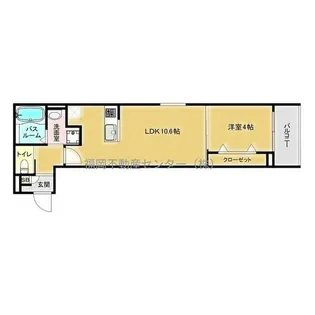 福岡県福岡市南区大楠3丁目【アパート】の間取り