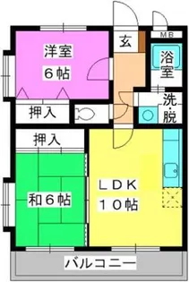 リヴェール大田【2階】の間取り
