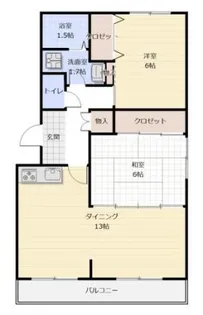レジデンス宮原【2階】の間取り