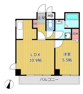 プレザン新神戸【11階】の間取り