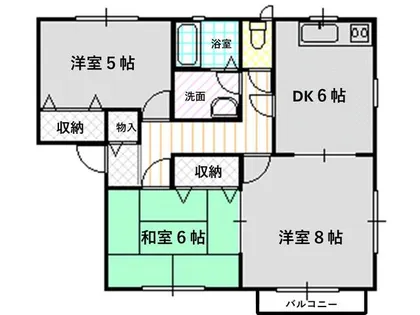 福岡県北九州市八幡西区光貞台1丁目【アパート】の間取り