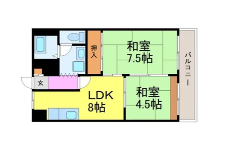 愛知県名古屋市中村区日吉町【マンション】の間取り
