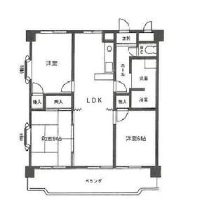 メゾン・エスペランス【1階】の間取り