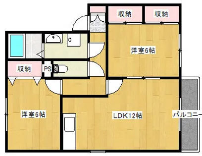 ハイツコヘイ【202号室】の間取り