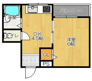 ローヤルハイツ石原【3階】の間取り