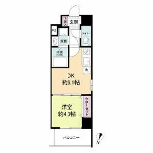 ライブガーデン江坂Ⅸ【0301号室】の間取り