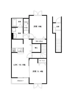 ハイステージIS Ⅱ【2階】の間取り