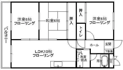 ホワイトグレース20【101号室】の間取り