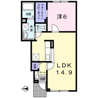 クオリア【1階】の間取り